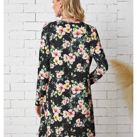 ✨NEW!! Size 4 or Size 6 Floral Print Long Sleeve Dress - Picture 2 of 3